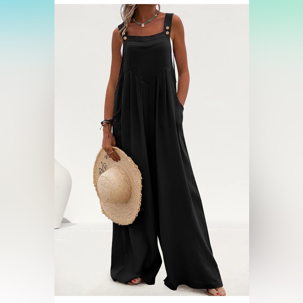 Black Sleeveless Jumpsuit